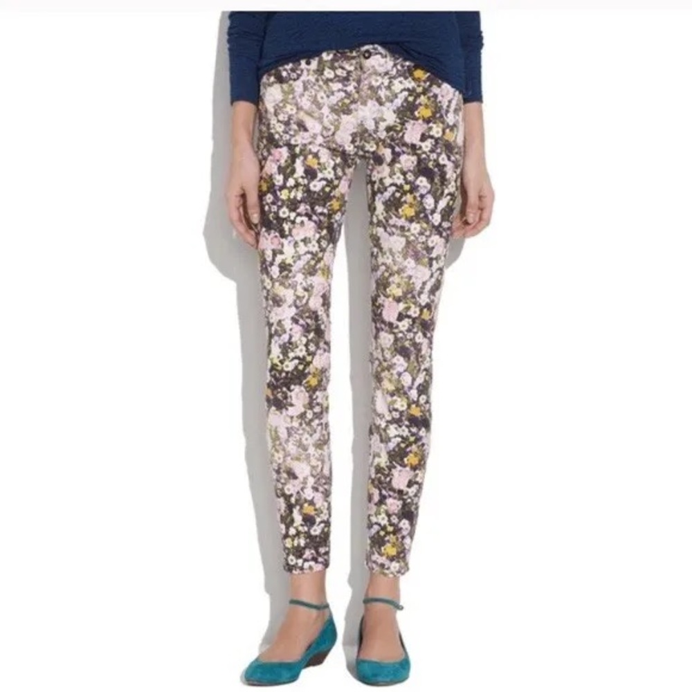 Madewell Floral Skinny Jeans